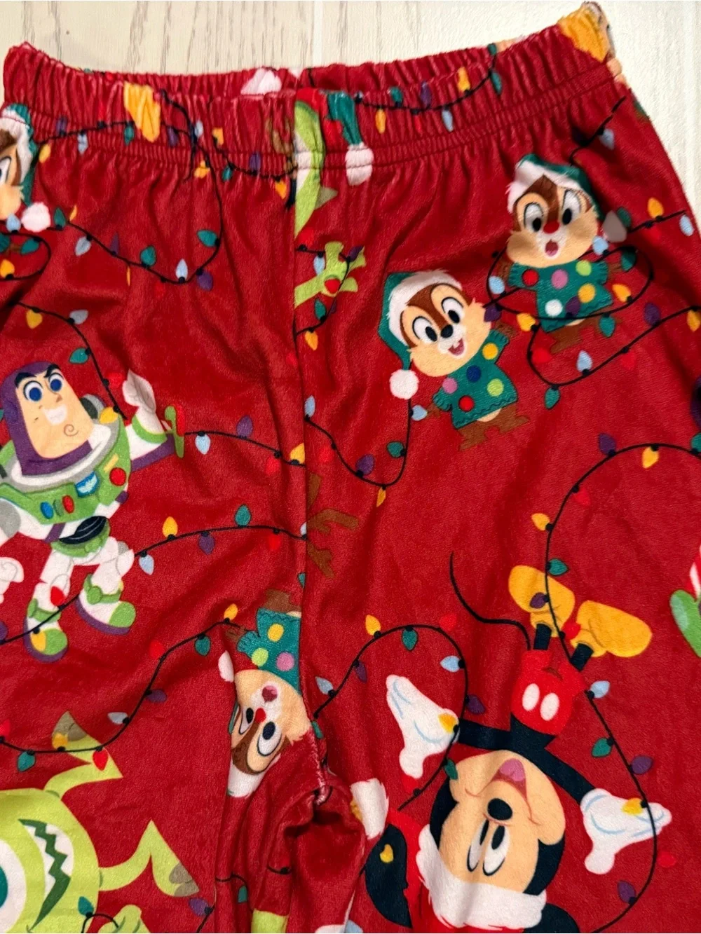 Disney 100 Boys S 6/7 Christmas Pajama Set NWOT